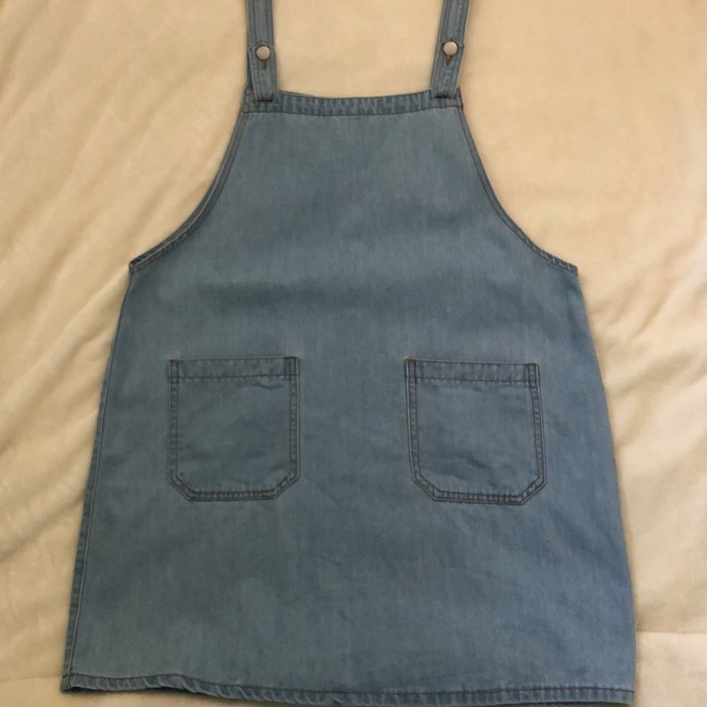 Light Denim Overall Dress